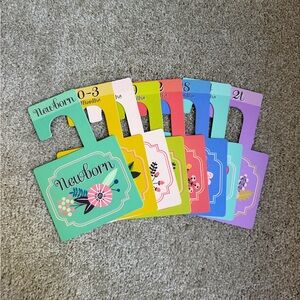 Colorful Baby Closet Dividers
